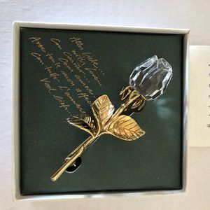 Swarovskii Crystal Rose Pin/Brooch